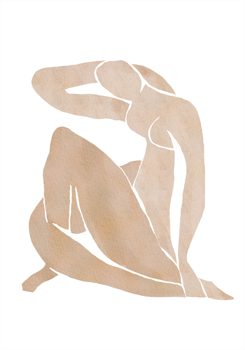 Frauen formen abstraktes Kunstplakat