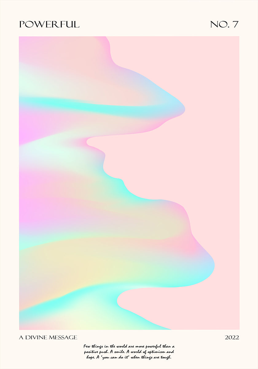 Kraftvolles Devine-Poster