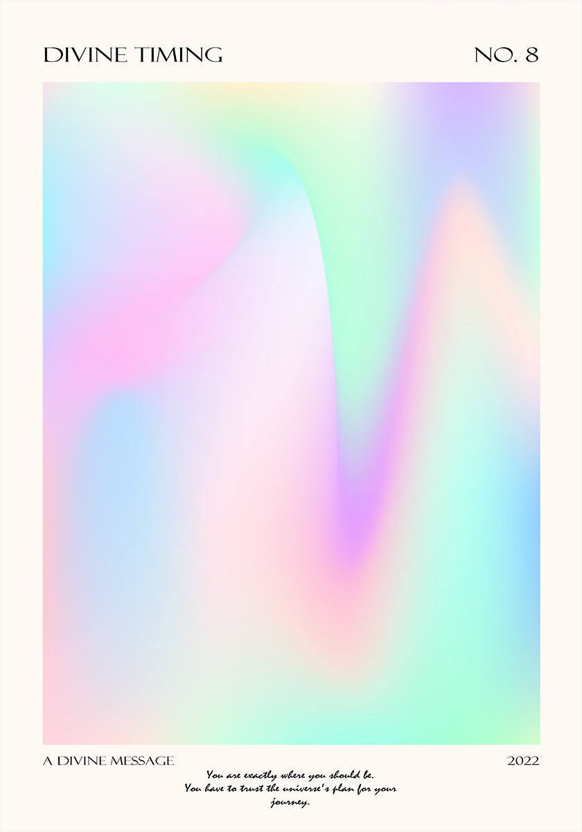 Göttliches Timing-Poster