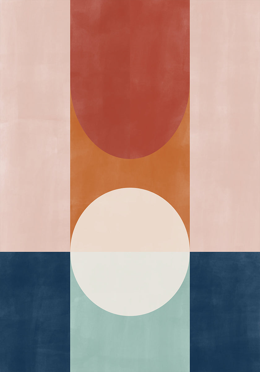 Abstraktes Design mit geometrischen Formen