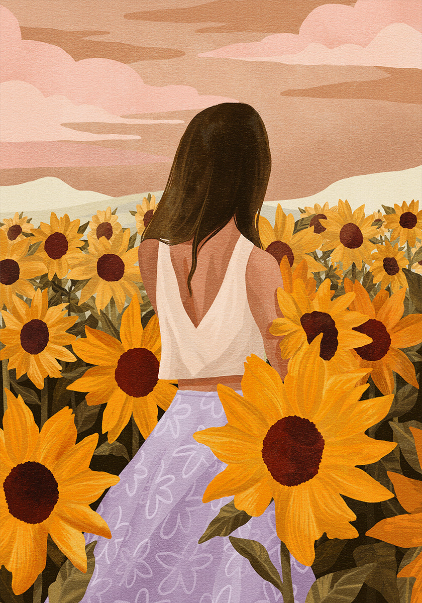 Poster „Sonnenblumenabende“.