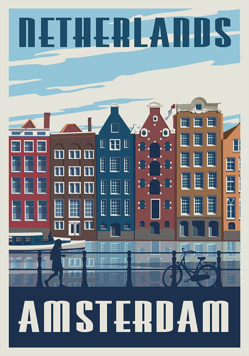 Amsterdam Reisedruck Poster