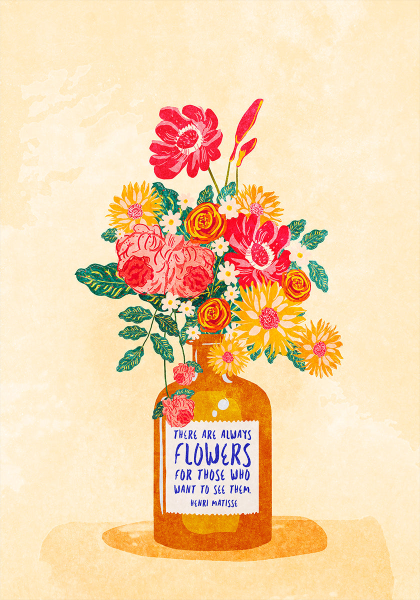 Immer Blumen Poster