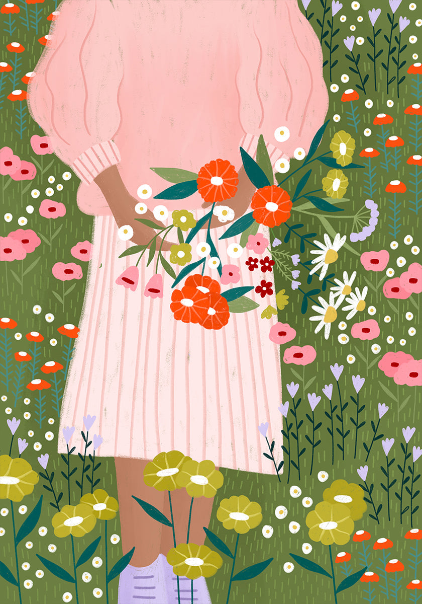 Blüten in der Hand