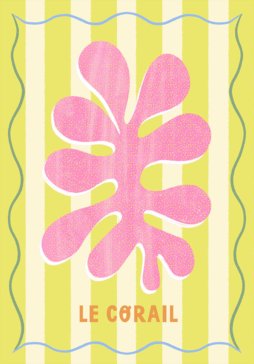 Le Corail Zitronen-/Creme-Poster