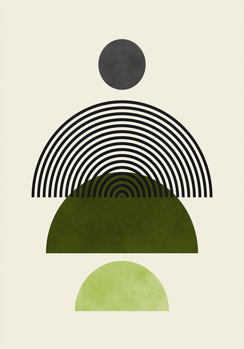 Linien und Kreise 4 Poster