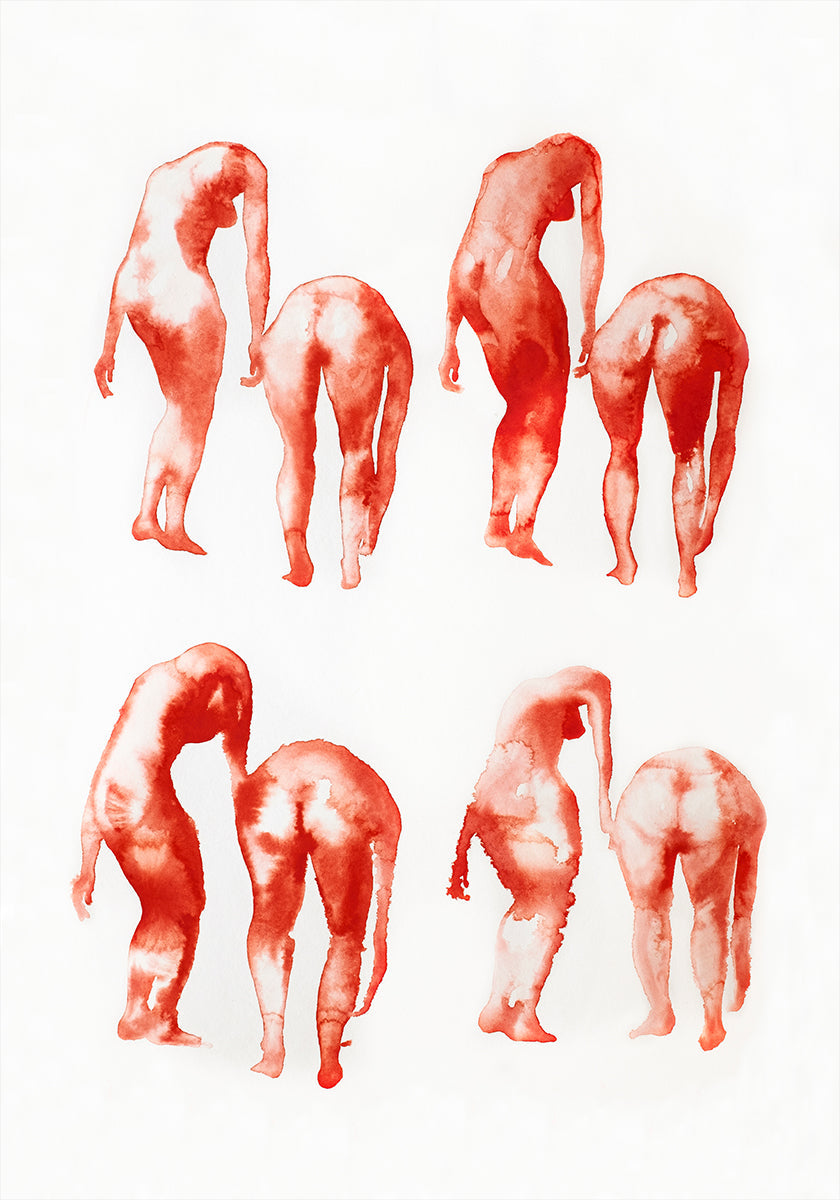 Figurenbewegungsstudie 2x4