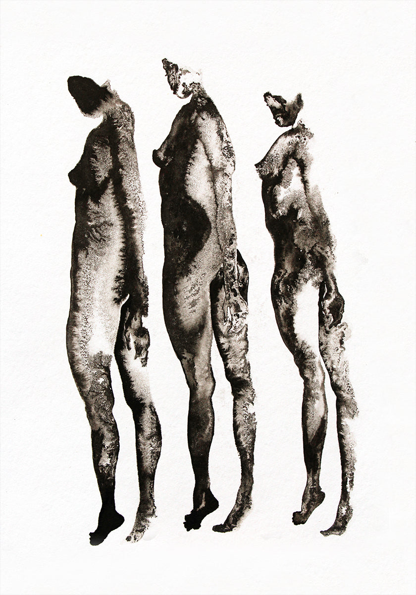 Figurenstudie 3x