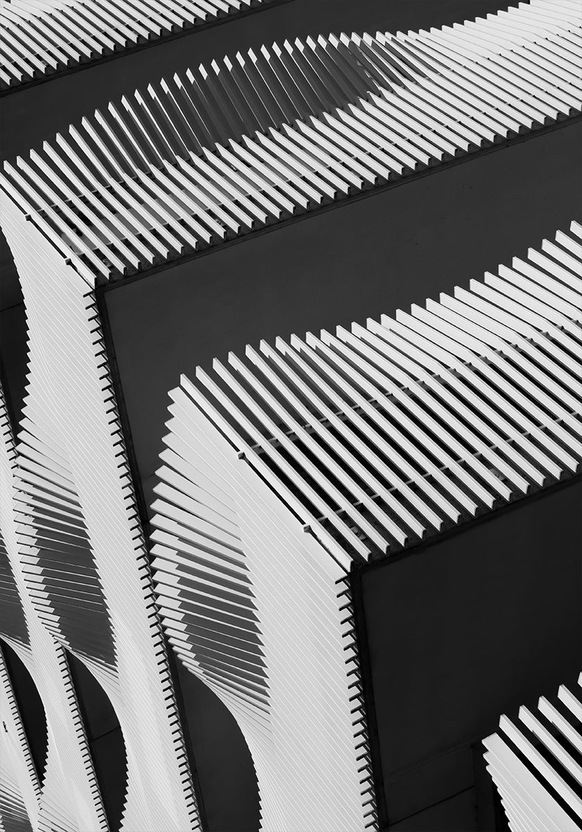 Schwingende Balkone im Poster