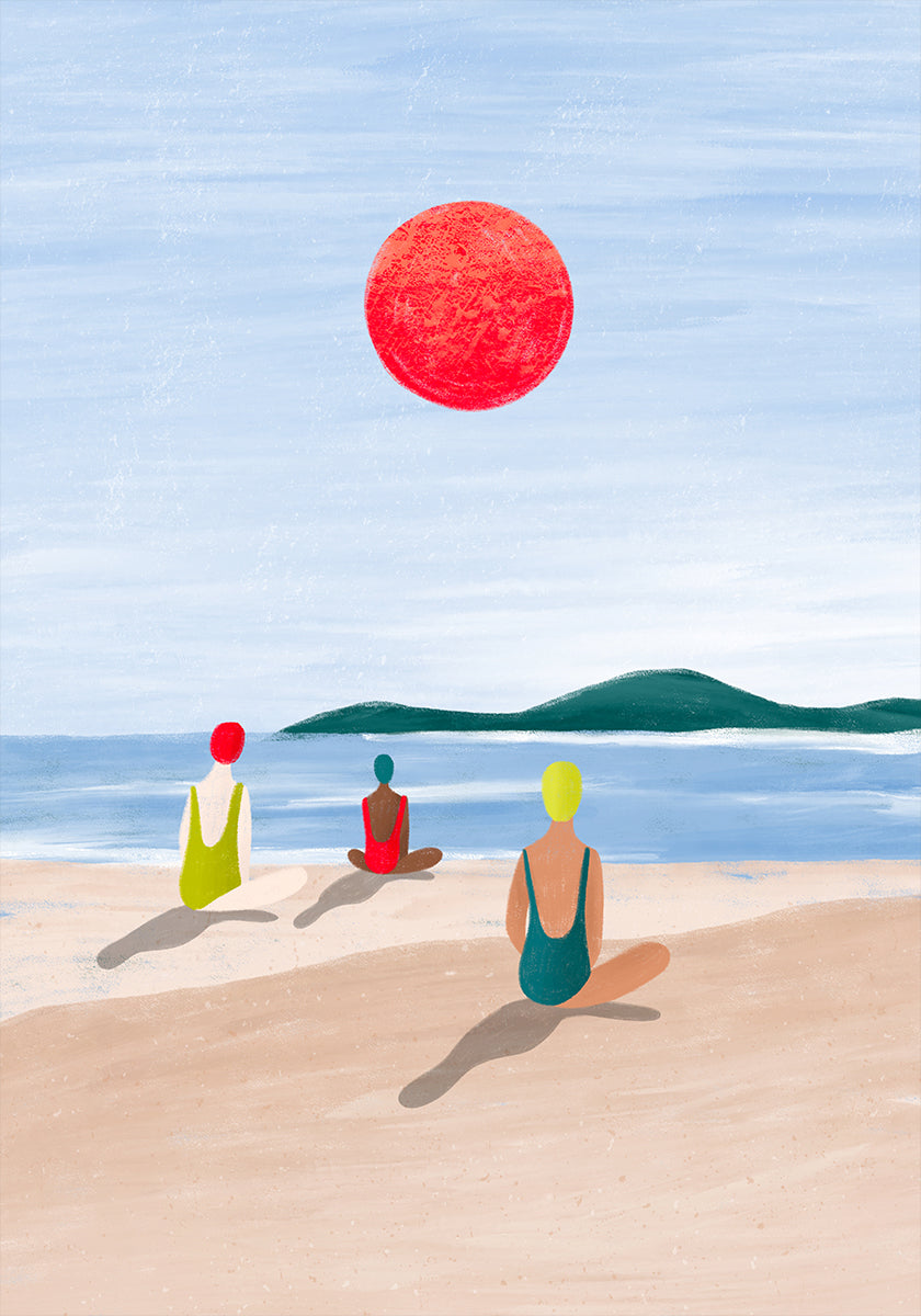 Mädchen am Strand