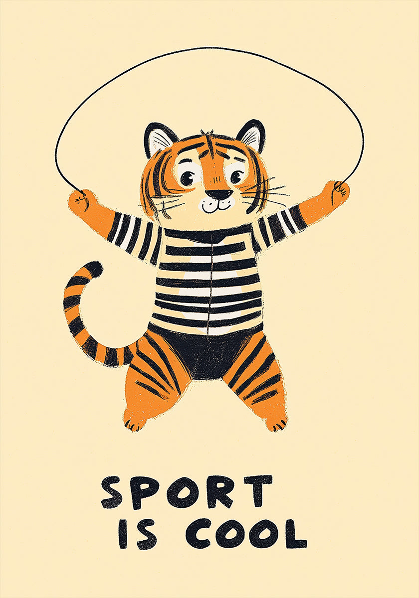 Springender Tigerspaß