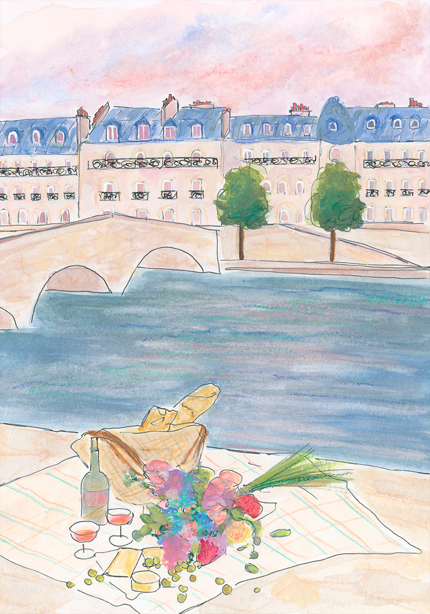 Pariser Picknick an der Seine