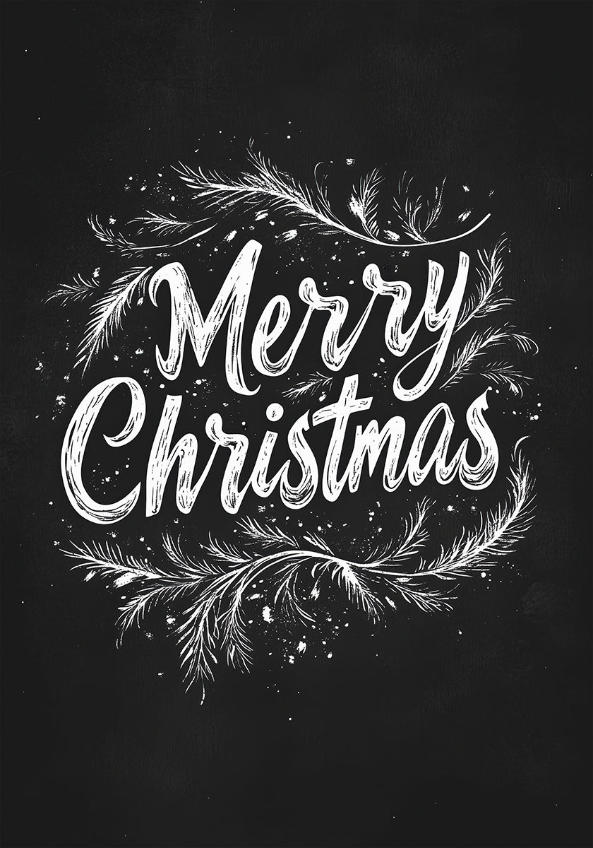 Holiday Chalk Wishes Plakat