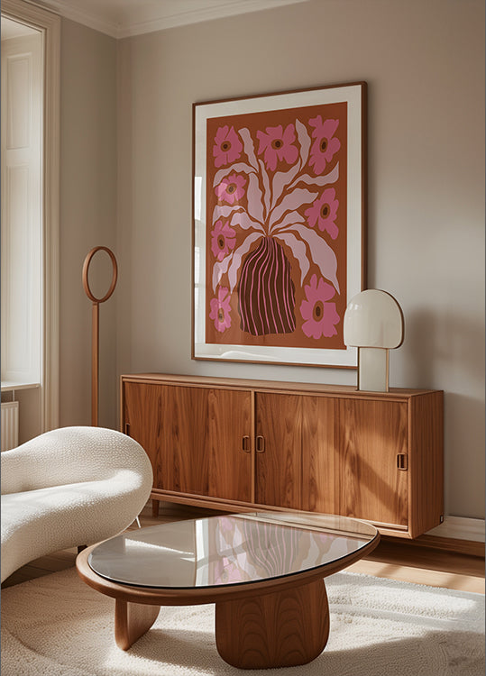 Mid-century blooming pot (NEW) - Posterbox