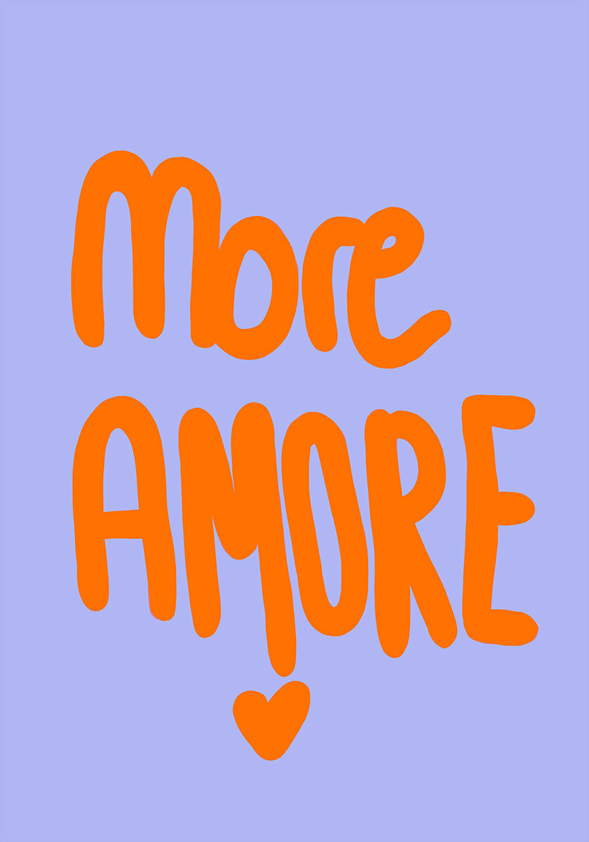 Plakat mit kräftiger Typografie in leuchtendem Orange