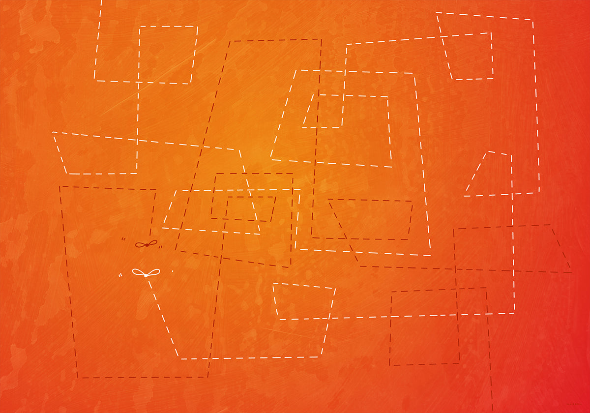 Tanz der Mücke in einer heißen Sommernacht Poster