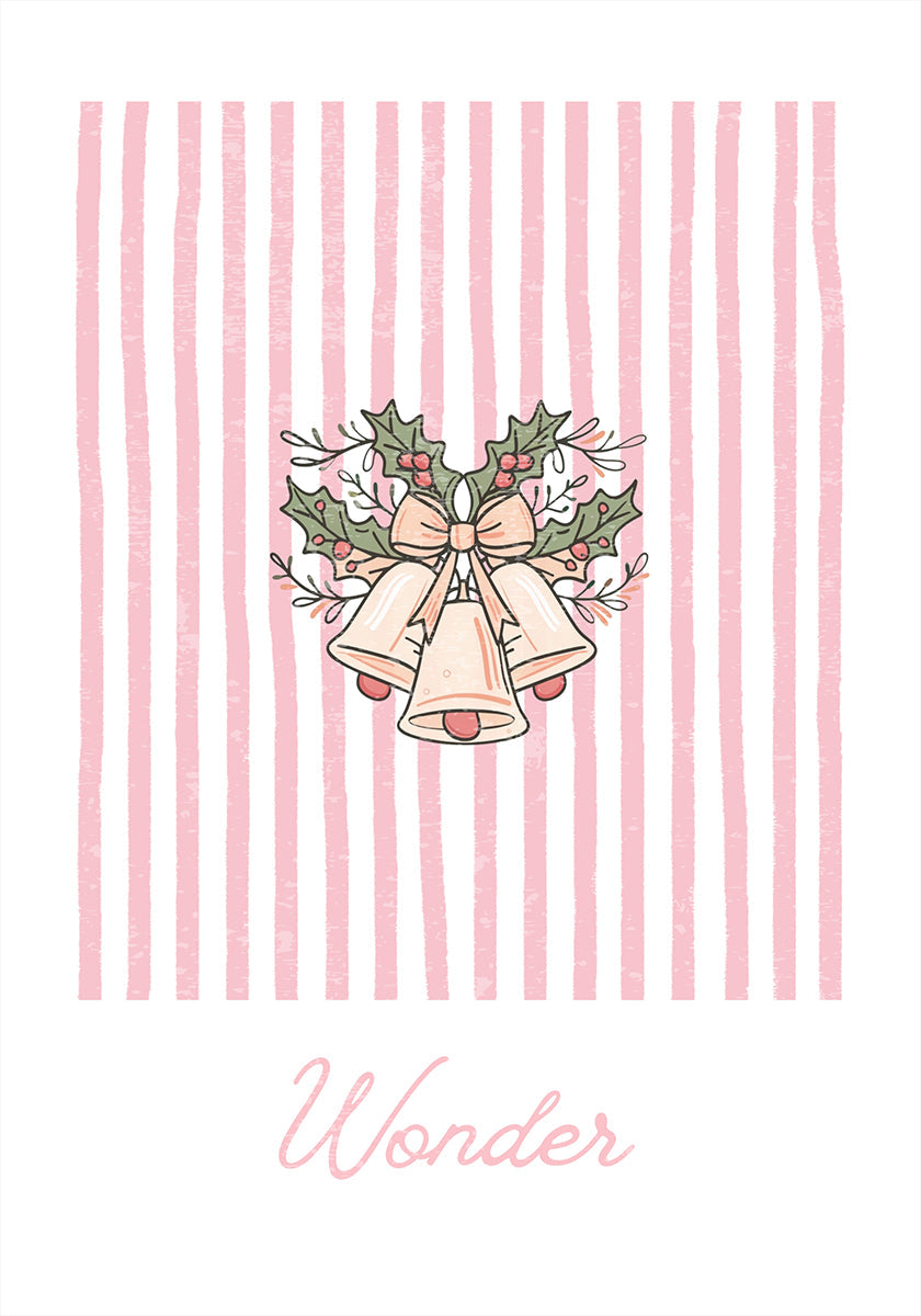Bells Wonder - Pink Stripes Plakat