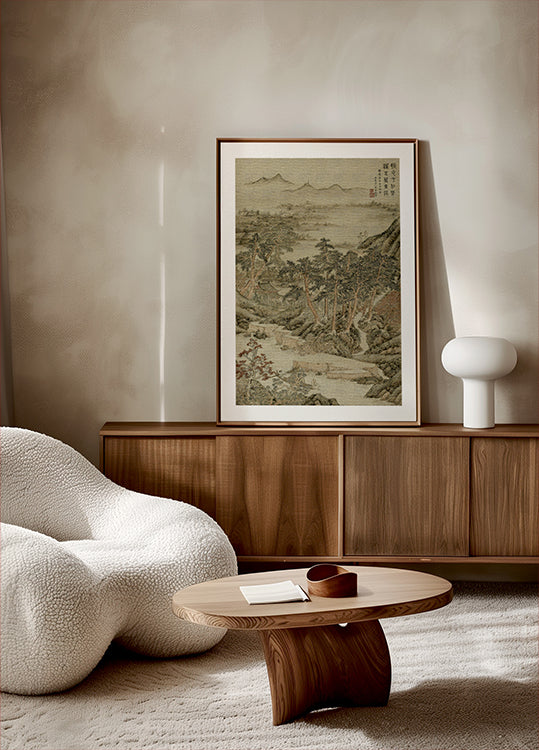 Ancient Landscape Scroll Poster - Posterbox