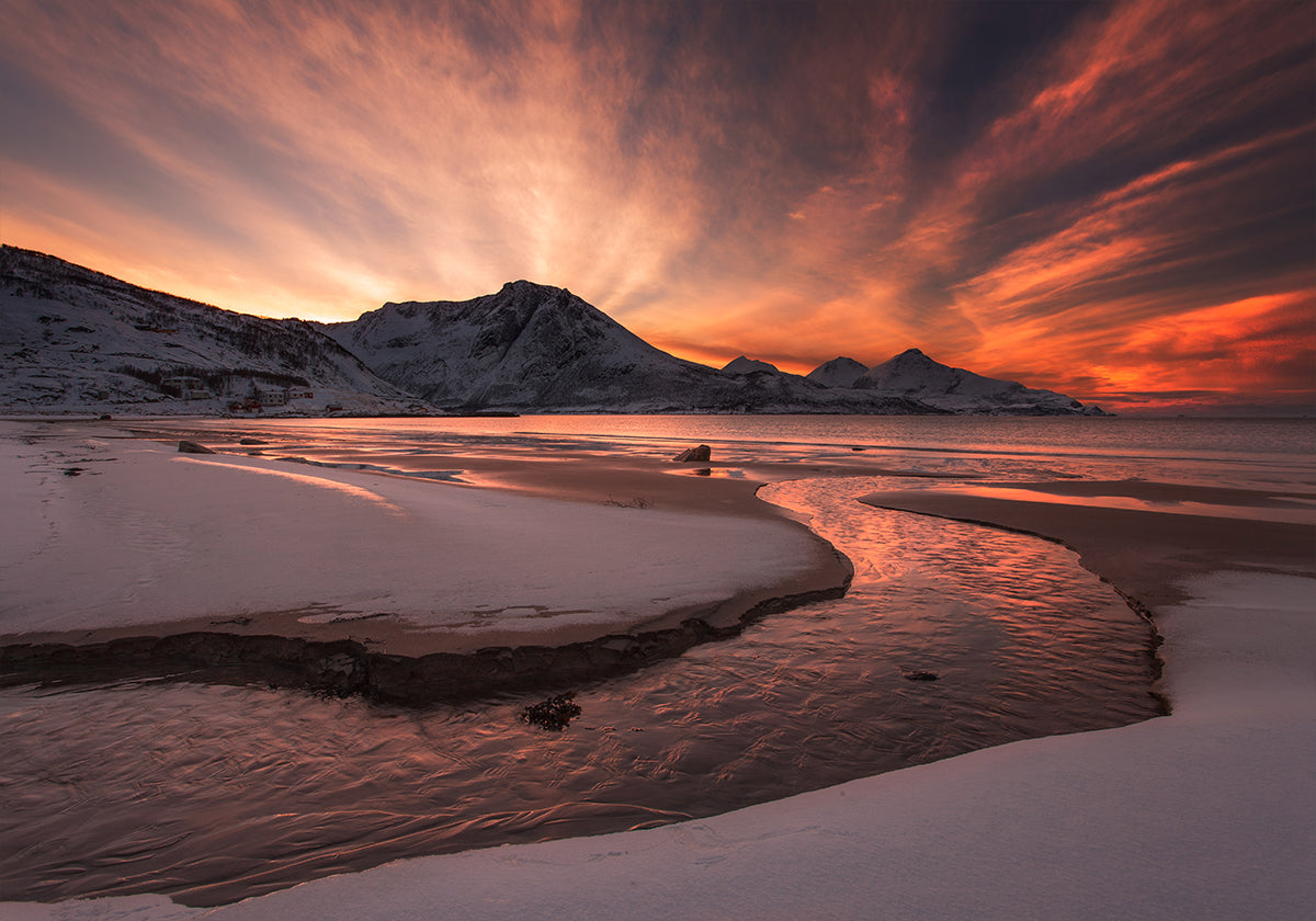 Goldener Sonnenuntergang