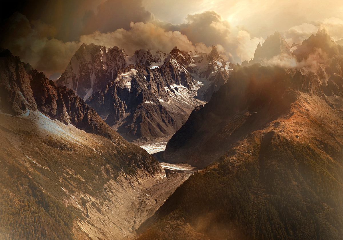 Mont-Blanc-Massivplakat
