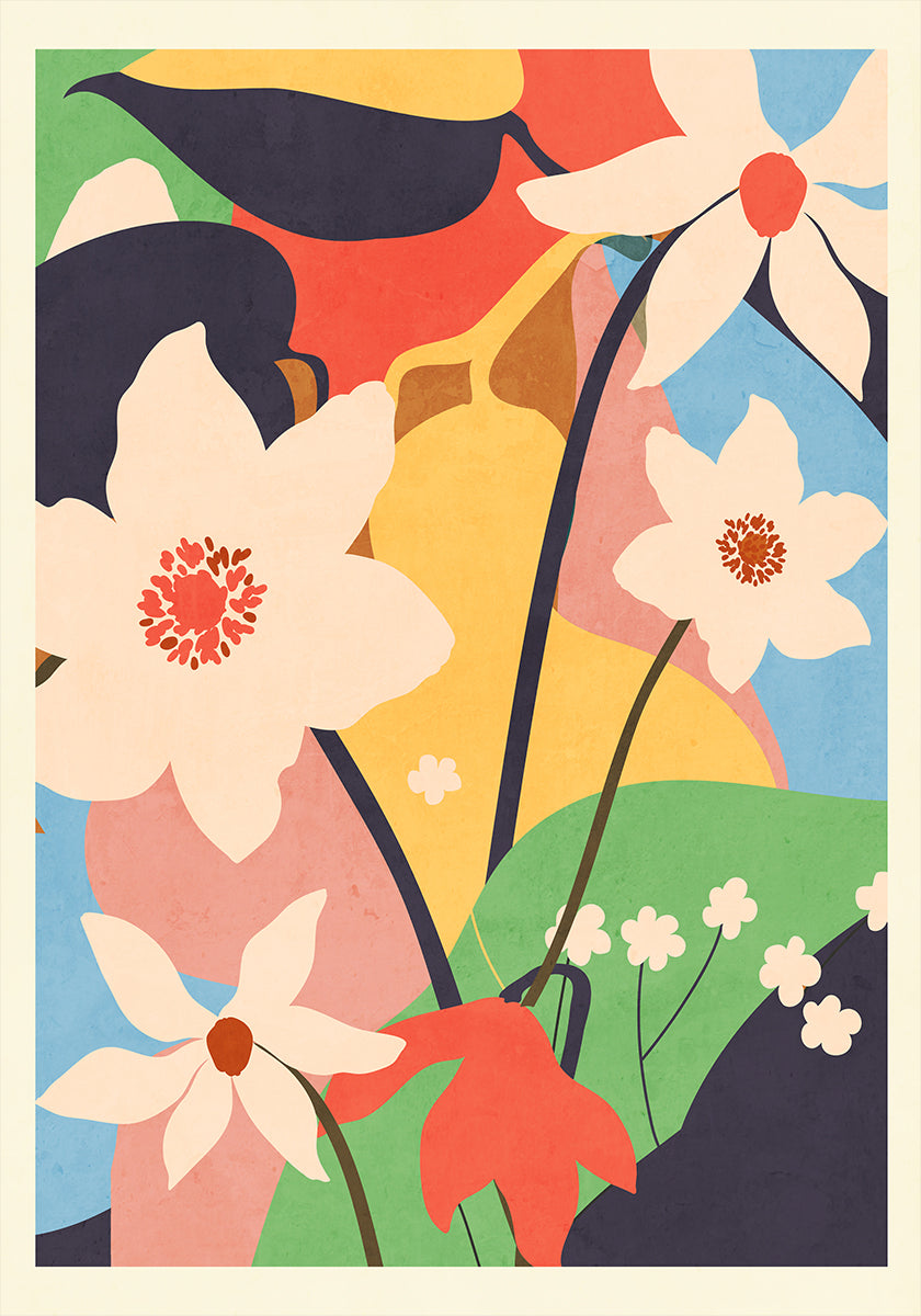 Abstract Art Landscape Flowers (NEW) - Posterbox