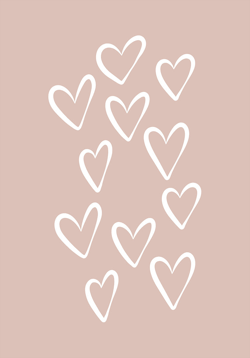 Hearts Plakat - Posterbox