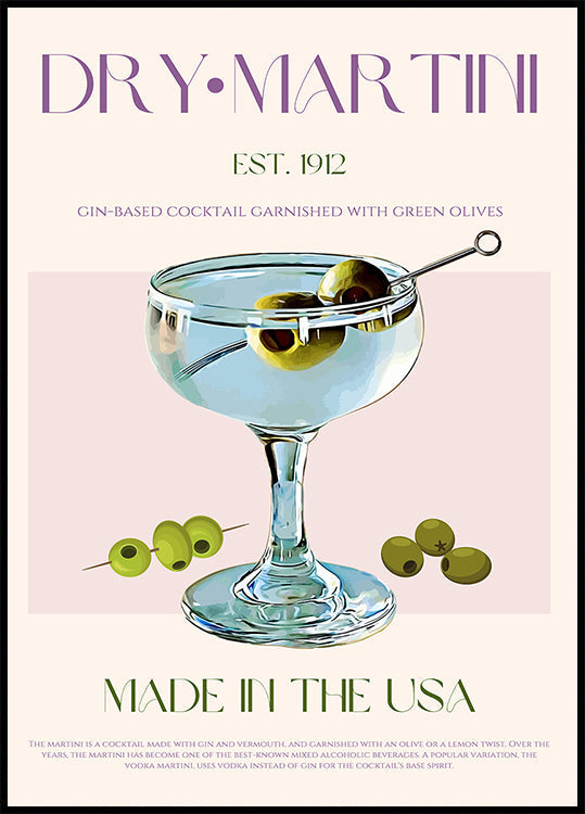 Classic Martini Charm Plakat - Posterbox