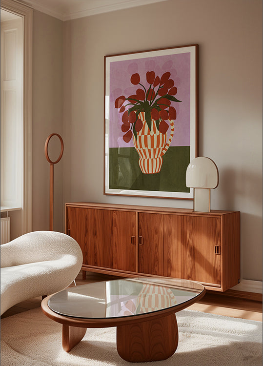 Bold Tulips in Vase (NEW) - Posterbox