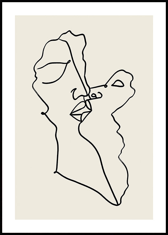 Abstrakte Gesichter ineinander verschlungen (NEU)