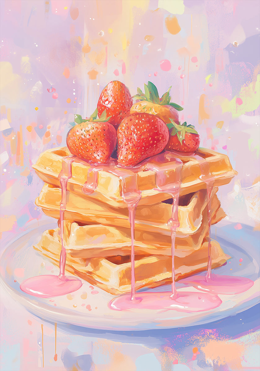 Strawberry on Waffles (NEW) - Posterbox