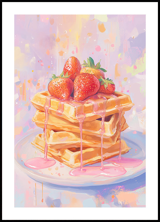 Strawberry on Waffles (NEW) - Posterbox
