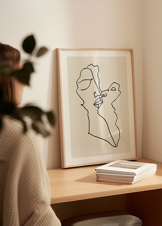 Abstrakte Gesichter ineinander verschlungen (NEU)