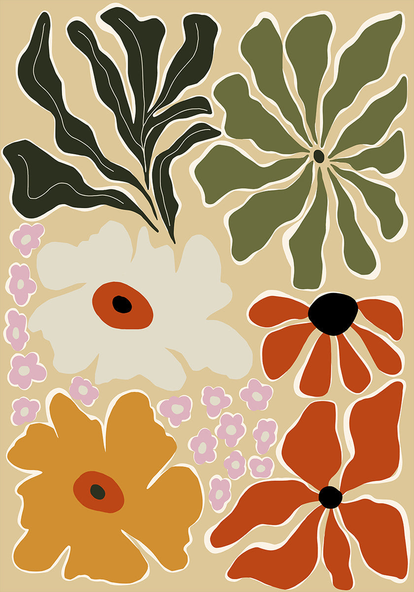 Mid-century bouquet (NEW) - Posterbox