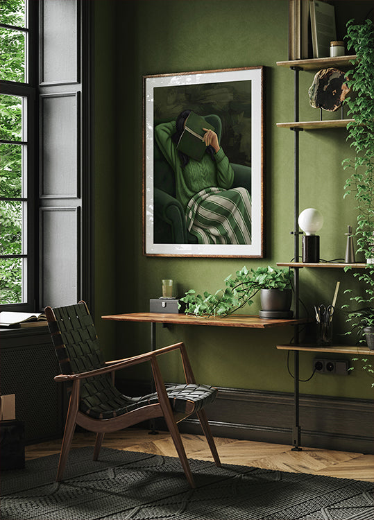 Green Quiet Escape Poster - Posterbox