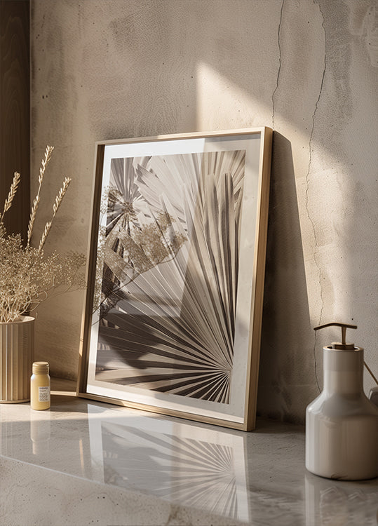 Abstract Palm Leaf Art Plakat - Posterbox