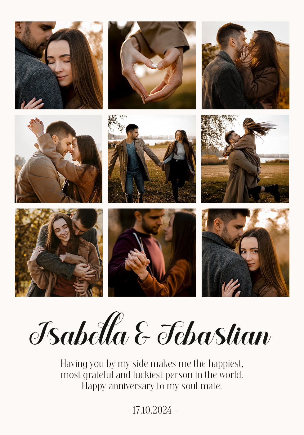 Mein Fotocollage-Poster für das erste Jahr