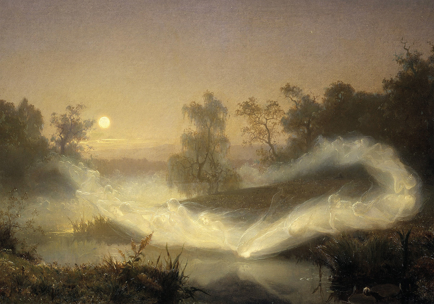 Dancing Fairies By August Malmström Plakat - Posterbox.dk
