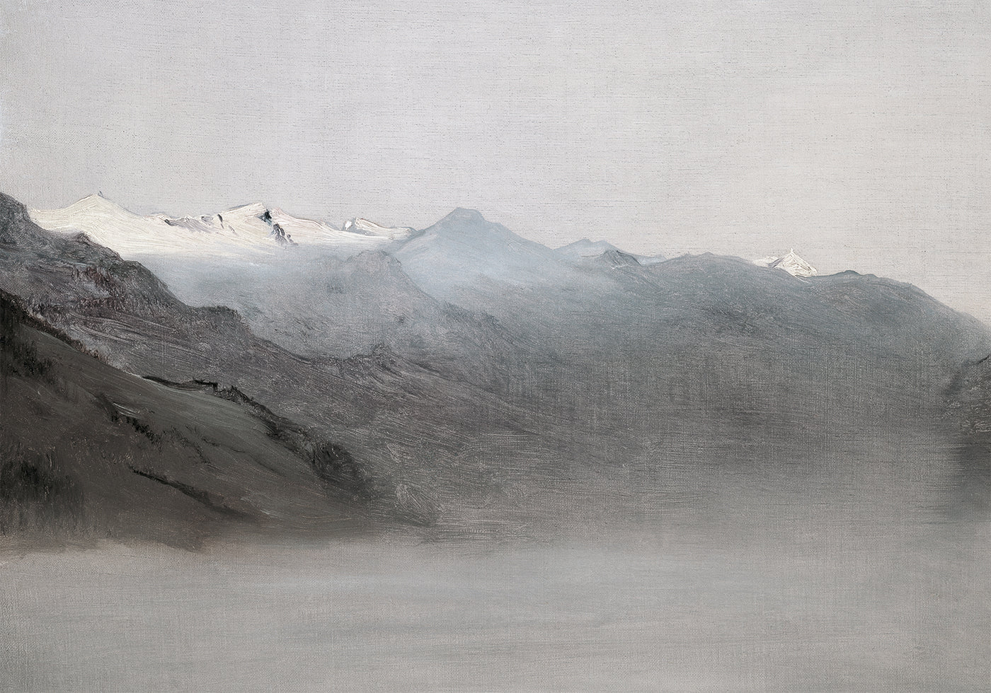 Das Gasteinertal Im Nebel By Anton Romako Plakat - Posterbox.dk