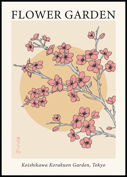 Flower Garden Tokyo Plakat - Posterbox.dk