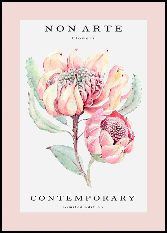 Nicht-Arte-Rosenblüten-Poster