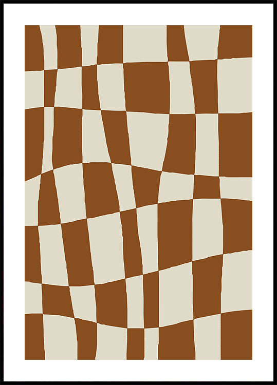 Minimales Schachbrett-Poster