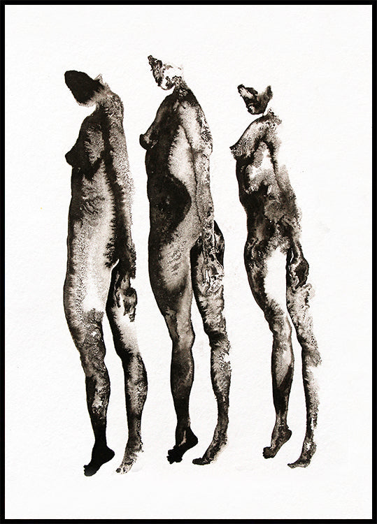 Figurenstudie 3x