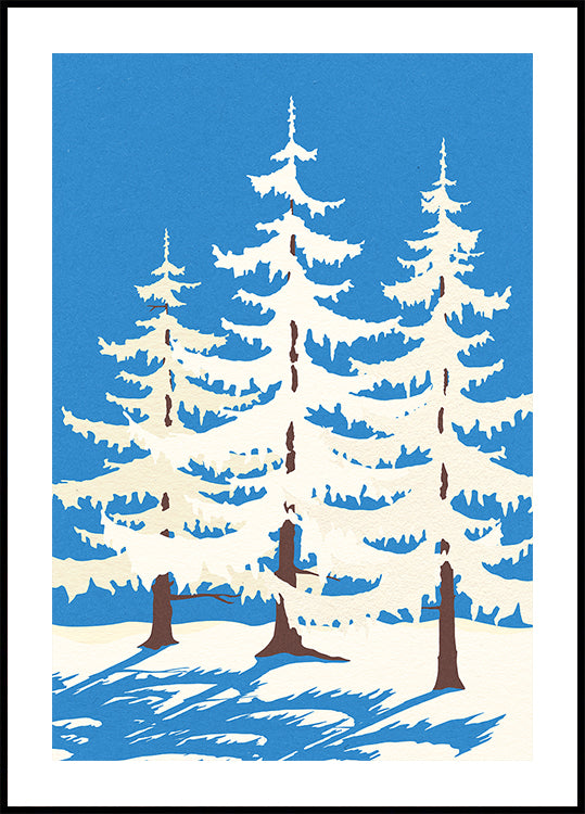 Harz Winter Trees Plakat