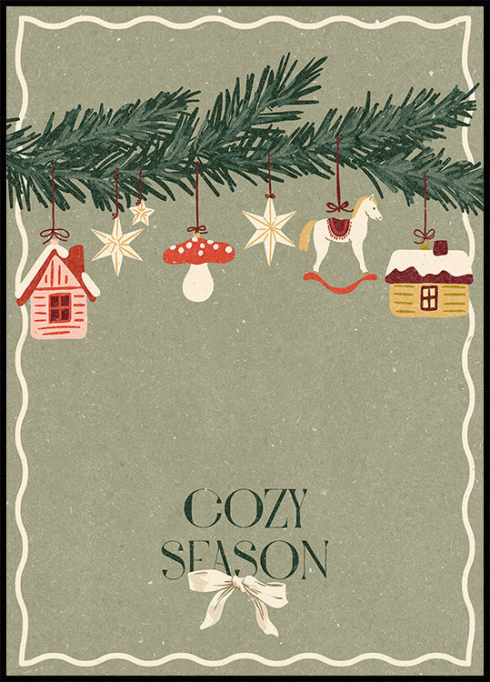 Spielzeug auf dem Weihnachtsbaum-Poster