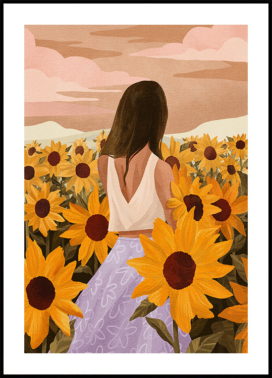 Poster „Sonnenblumenabende“.