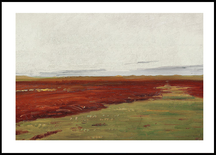 Solnedgang Over Brovandene Ved Skagen By Michael Ancher Plakat - Posterbox.dk