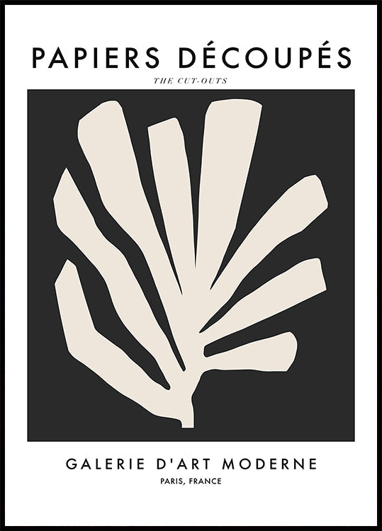 Silhouette-Blätter-Poster