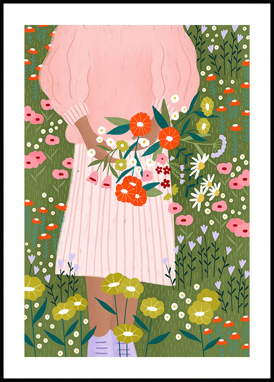 Blüten in der Hand