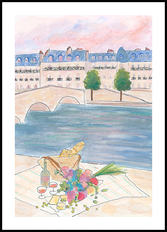 Pariser Picknick an der Seine