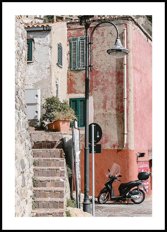 Straßenszene Scilla, Italien